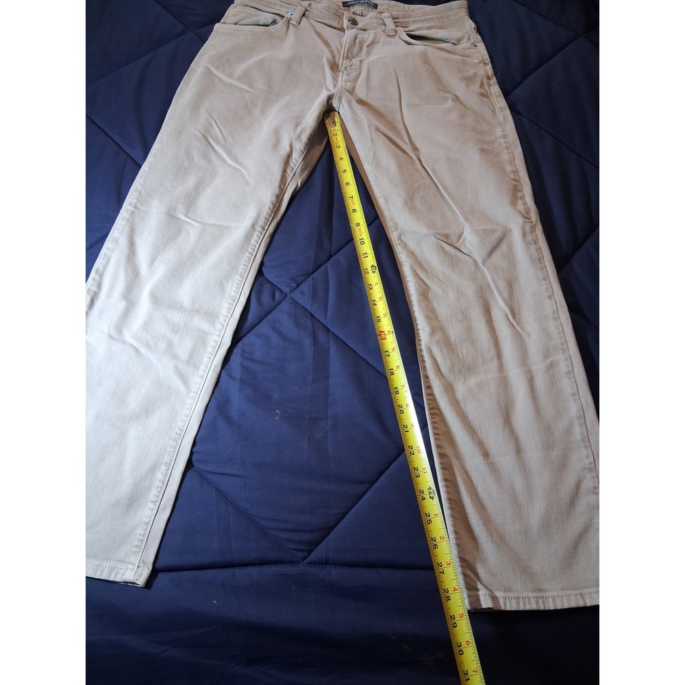 Mavi Zach Straight Leg Jeans Bundle Mens 34x30 Dark Indigo and Khaki Tan 2 Pairs - Picture 12 of 16